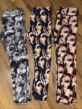 Sand One Doll printed leggings
